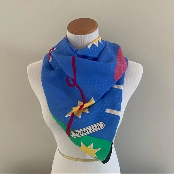 Tiffany & Co. Silk Scarf - Breast Cancer Item - Picture 2 of 6